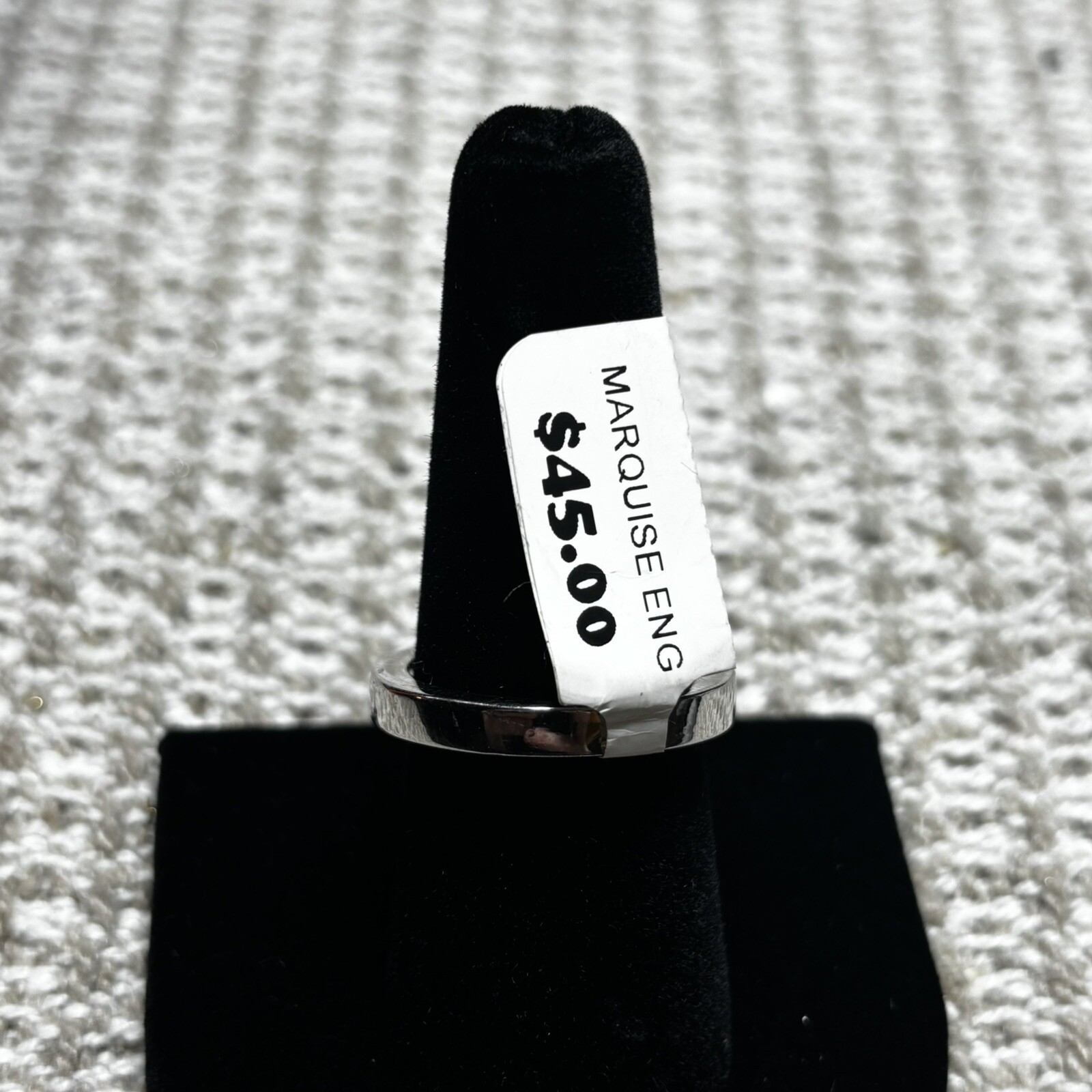 Size 7 Fashion Jewelry Ring Marquise Eng Engagement Wedding MSRP $45 No Stamp