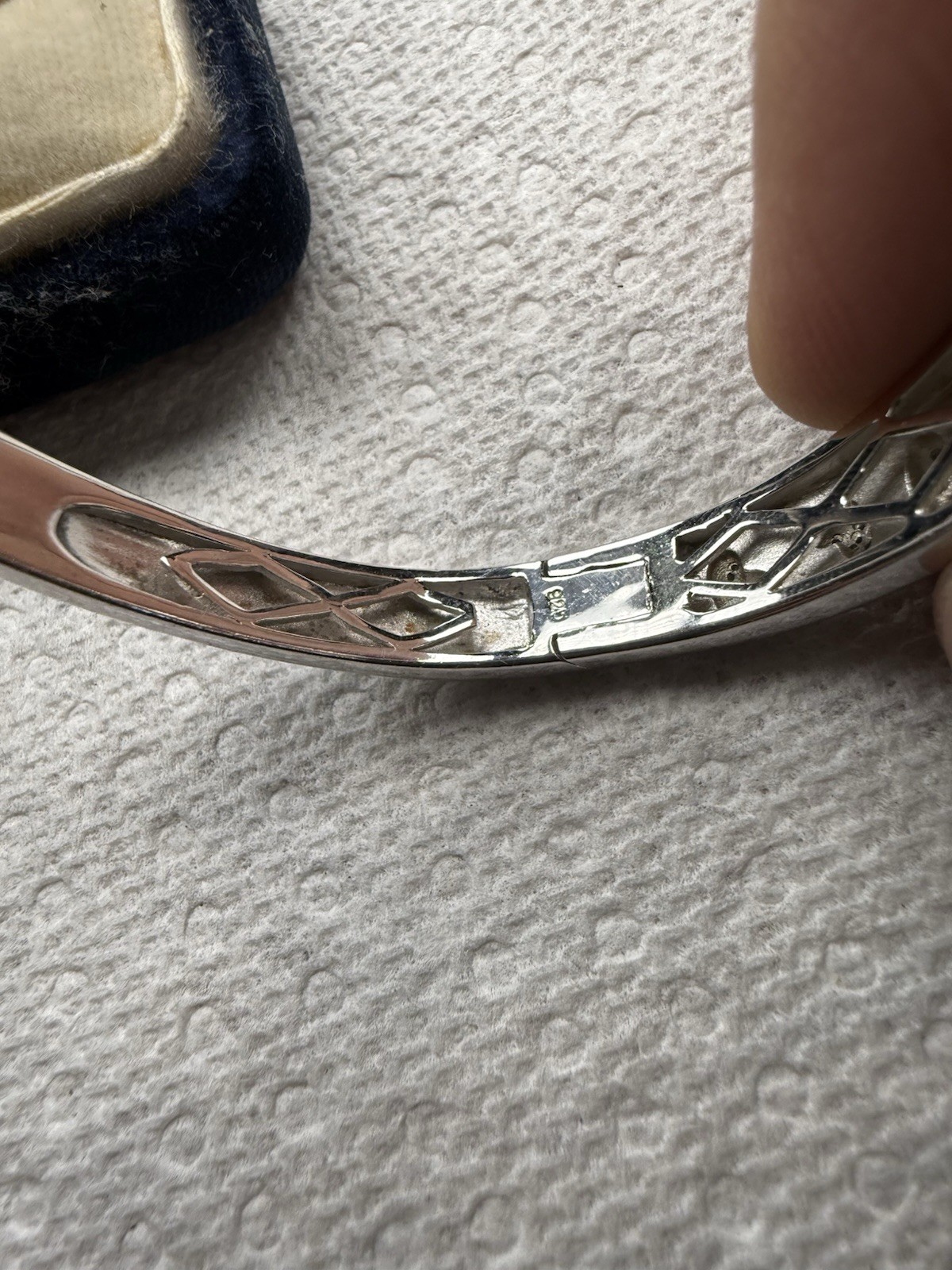 Amazing Sterling Silver Heart Bangle Bracelet 30g