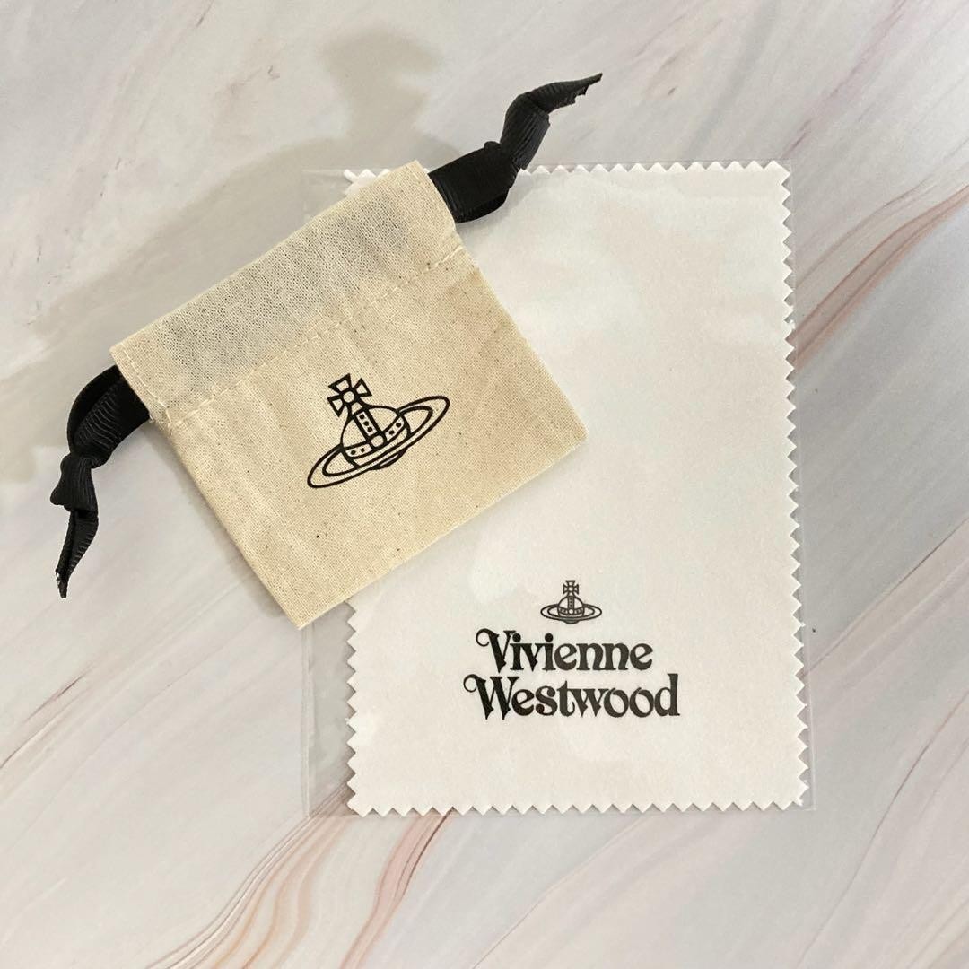 Vivienne Westwood Necklace Dice Silver 40-45cm w/Pouch NO BOX