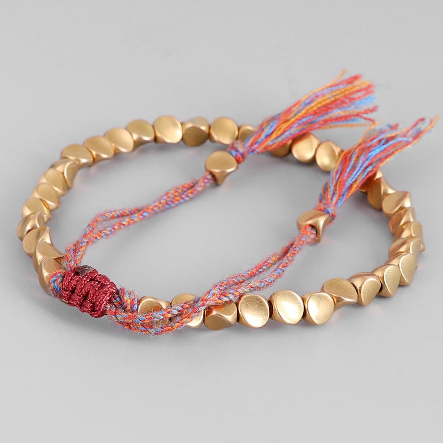 Cute 2-Piece Adjustable Tibetan Copper Bracelets – Perfect for Stylish Gifting