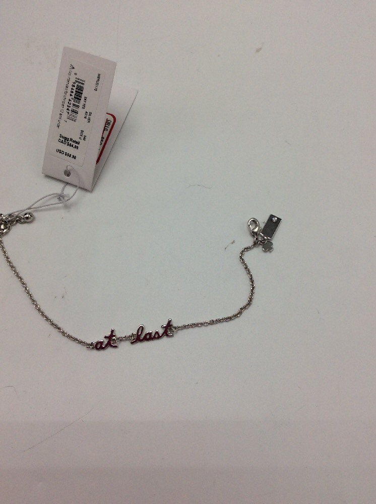 $58 Kate Spade Silver Tone Say Yes Bracelet At Last 231 D