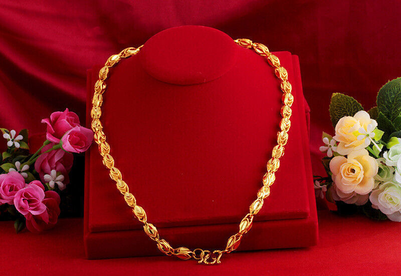 2022 Men’s Chain 22K 23K 24K Thai Baht Gold Filled Yellow GP Necklace Jewelry