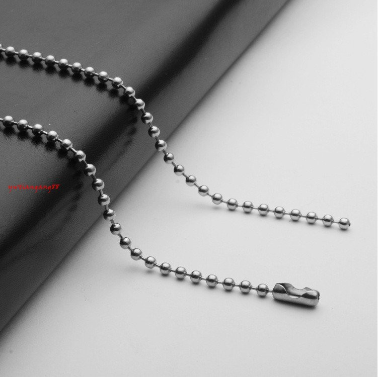 16″-40″ 100pcs/Lot Fashion 2.4mm Ball Chain Stainless Steel Link Chain Necklace
