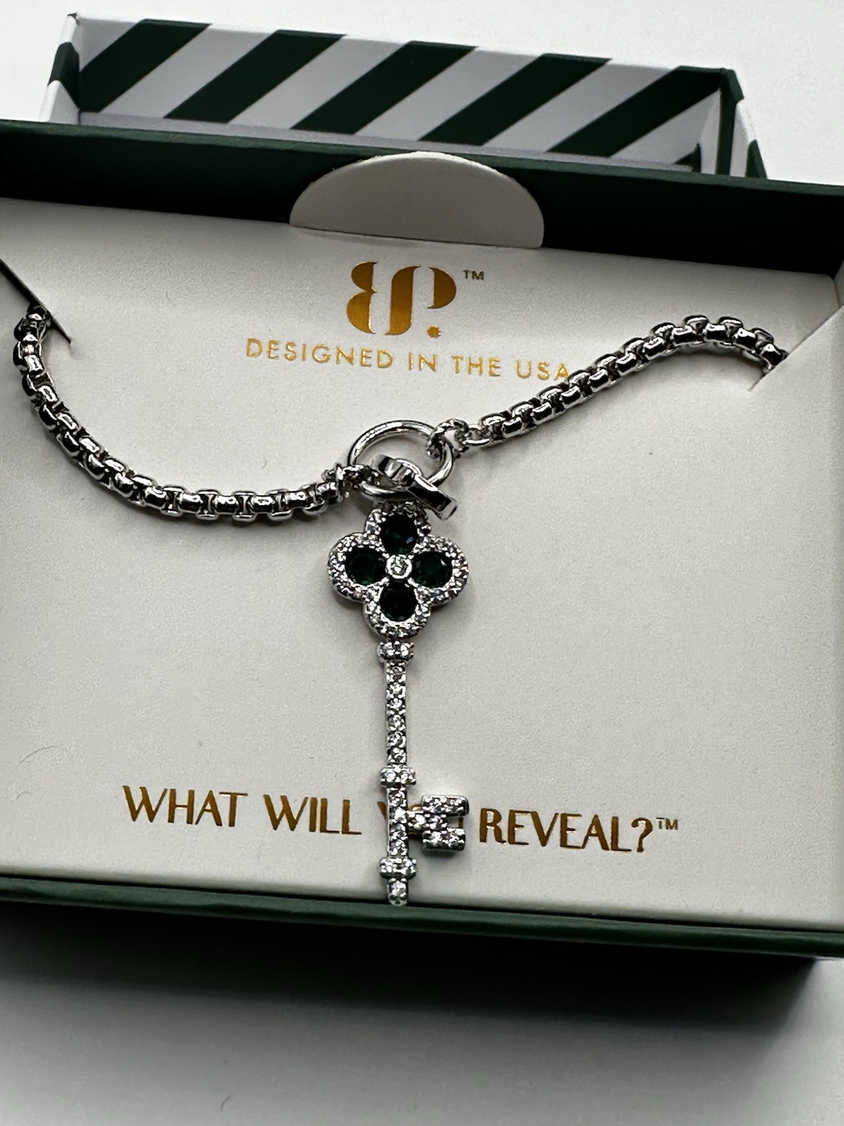Bomb Party 2026 May Birthday Necklace On Rhodium Plating