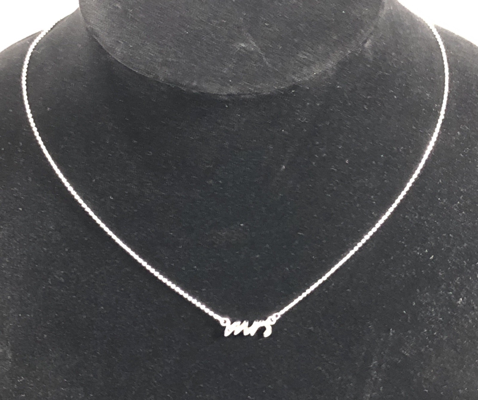 Kate Spade Say Yes Necklace MRS Pendant Chain – 14.5 to 17 inch Length