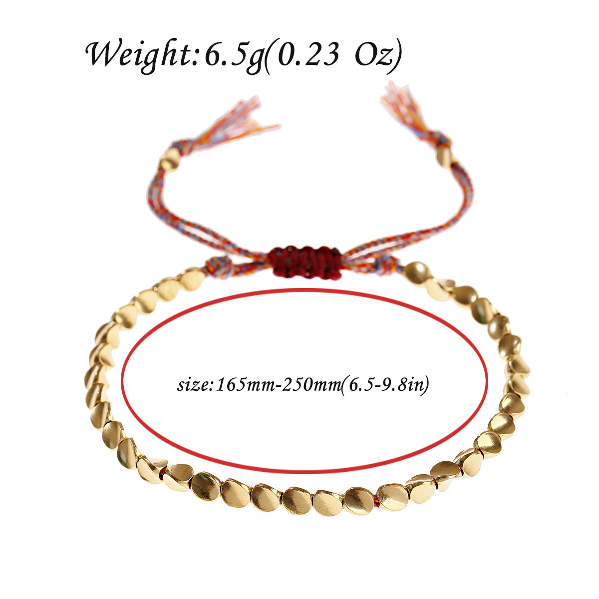Lucky Red Rope Copper Beaded Bracelet Tibetan Buddhist Women Men Handmade Gift