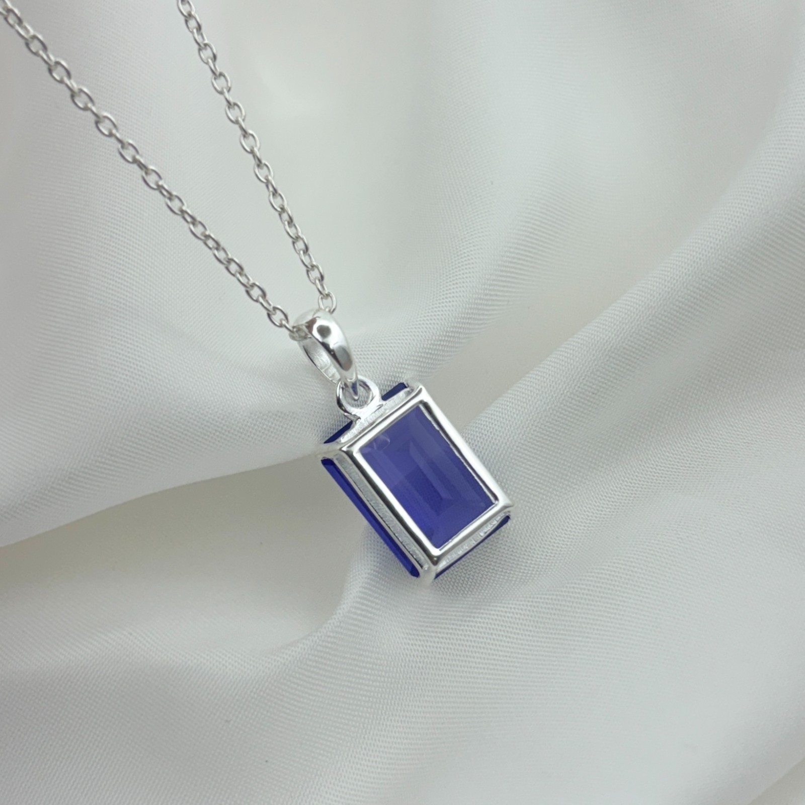 Engagement Tanzanite 10x14mm Pendant Handmade Women Gemstone Jewelry December