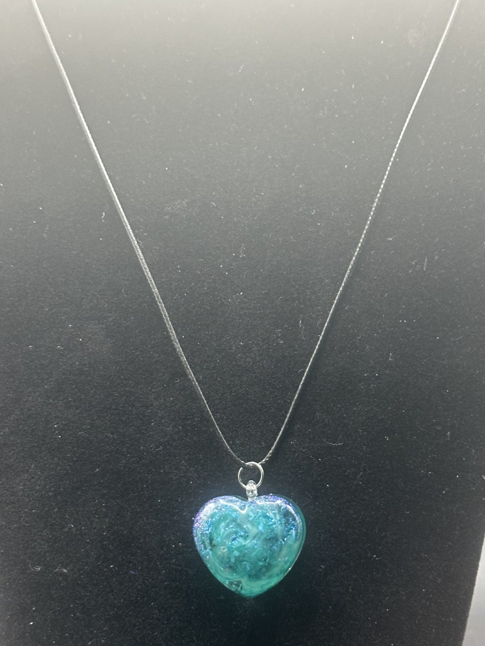 Green Multicolor Handmade Pendant Necklace (NCH0009)