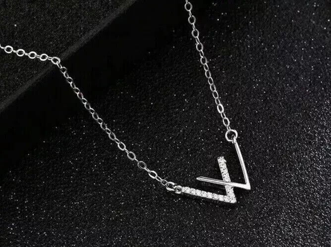 Round Cut Simulated Diamond Women’s Charm Pendant 14k White Gold Plated