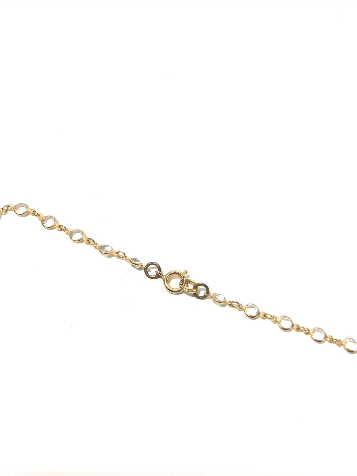 Women’s 16” Gold Tone Y-Drop Pendant Necklace W/ Acrylic Crystal Gems-Fashion.