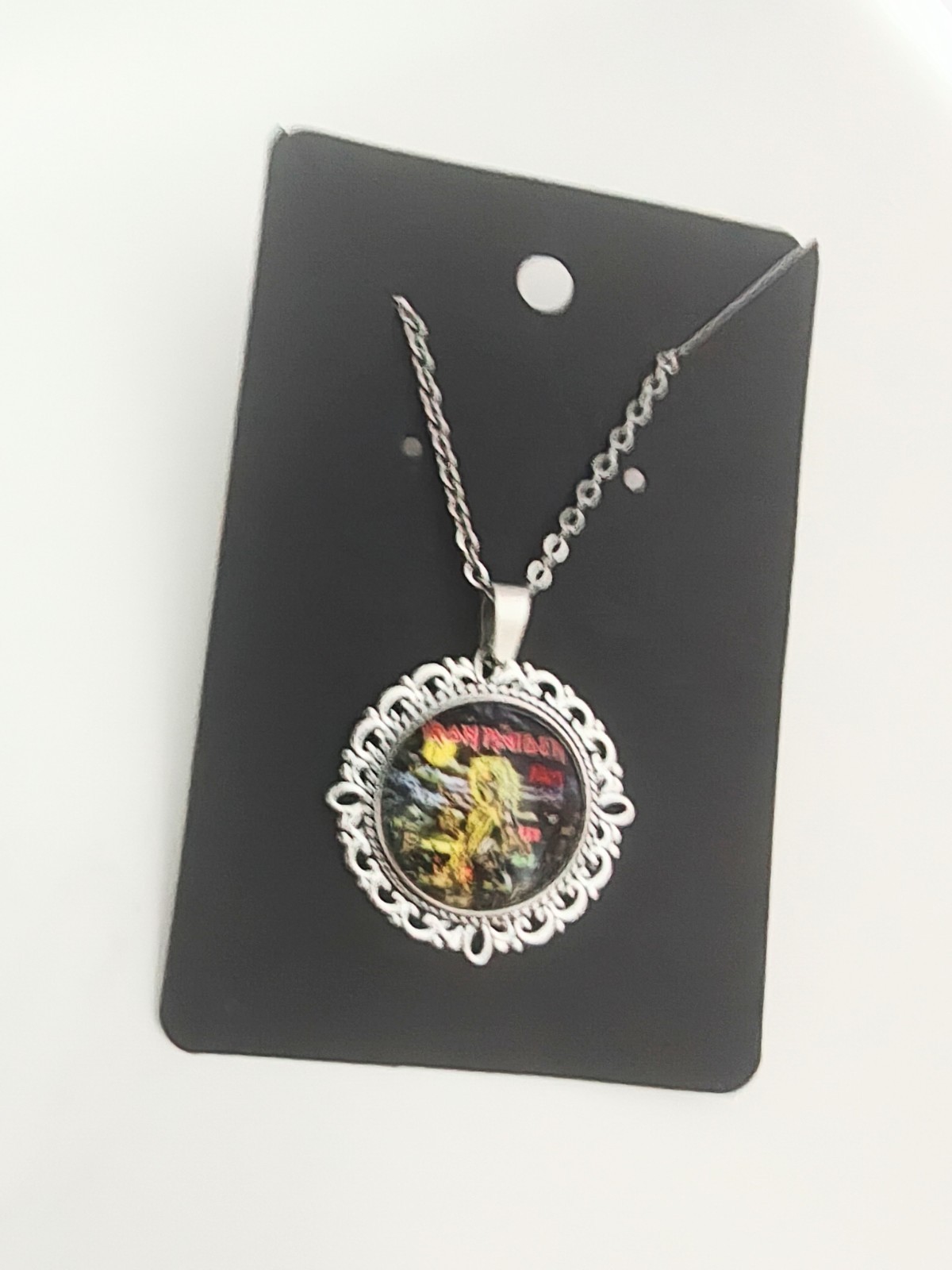 Iron Maiden necklace chain Handmade gift