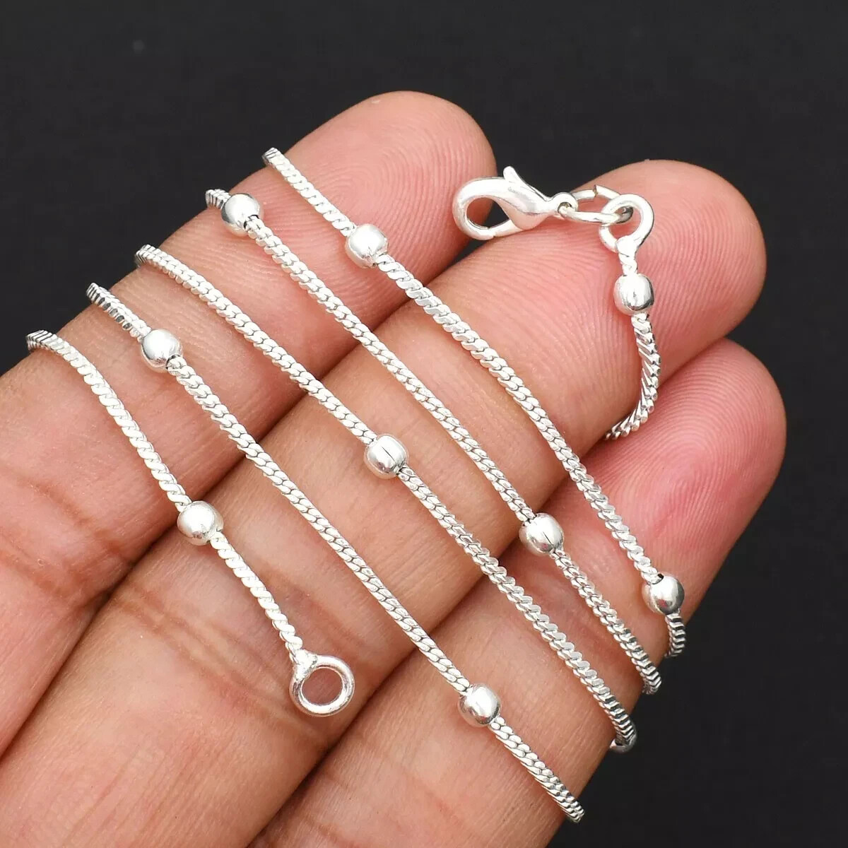 Silve Beaded choker Ethnic Handmade Necklace Chain Jewelry In All Size PN 02