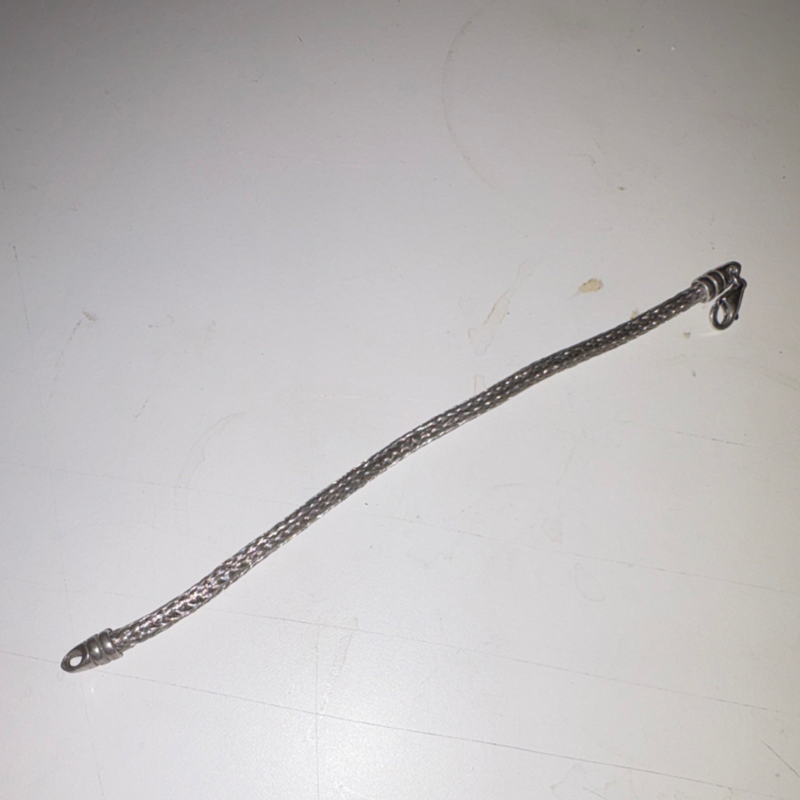 Sterling Silver (.925) Vintage Italian Bracelet – Spiga/Wheat Chain