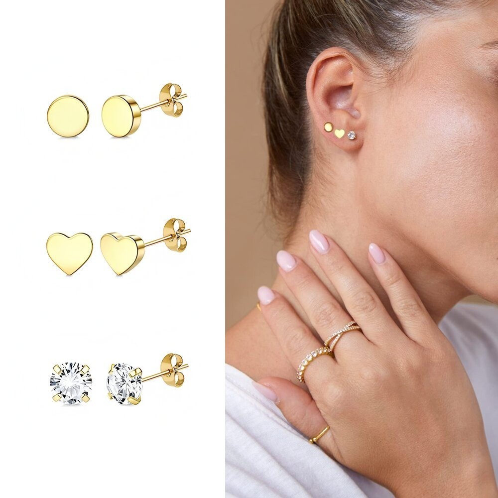 Fashion Stud Earrings For Women Secure Comfort Fit Multi Occasion Wear Elegant V