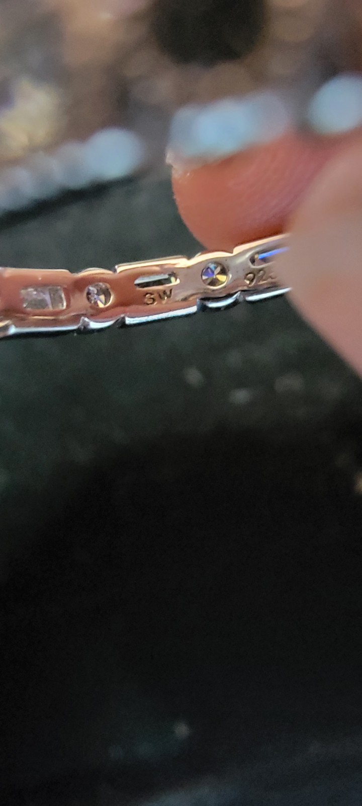 Epiphany Sterling Silver CZ Eternity Stack Ring Set Size 7 7.19g