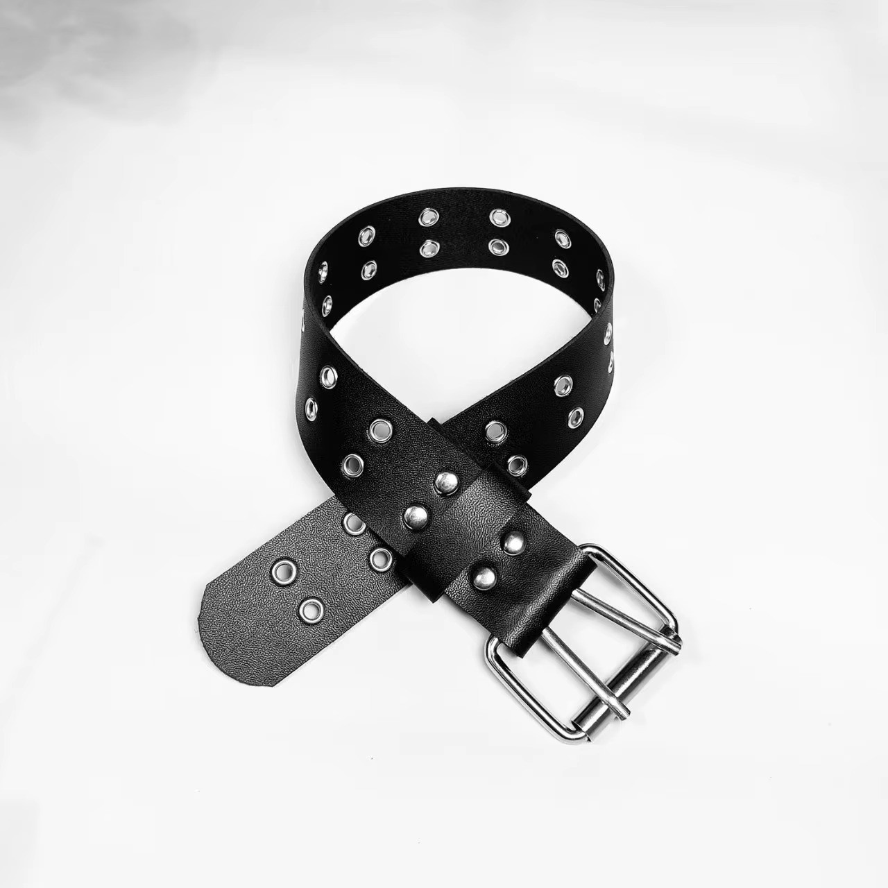 Gothic Punk PU Leather Alloy Spike Rivet Choker Necklace Unisex Rock Club Wear