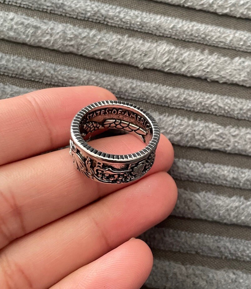 Fashion Ladies Men’s Unisex adult Band Ring 925 Sterling Silver plated UK Size N