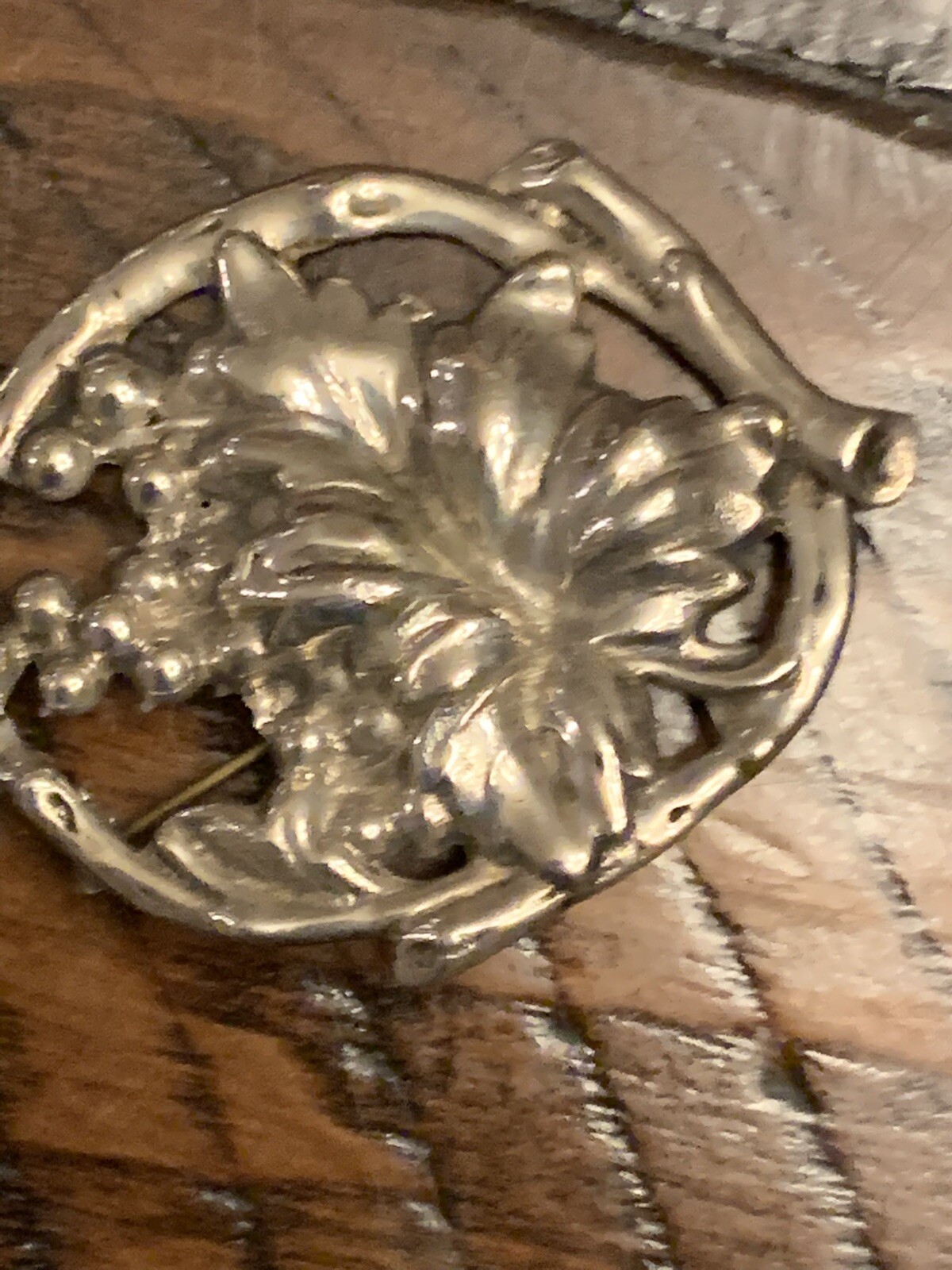 Vintage Pair of Sterling Silver Art Deco Earrings No Stamp, Estate Sale See Pics