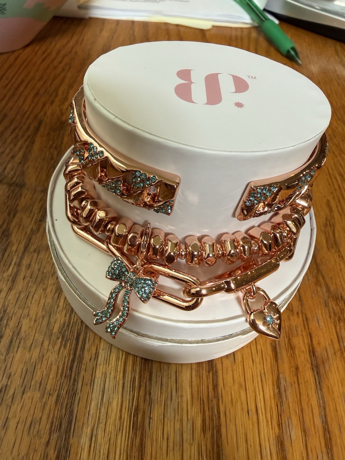 BP Sweetheart Lock Rose Gold Plating summer stacks’26 ST67113 BOW and lock