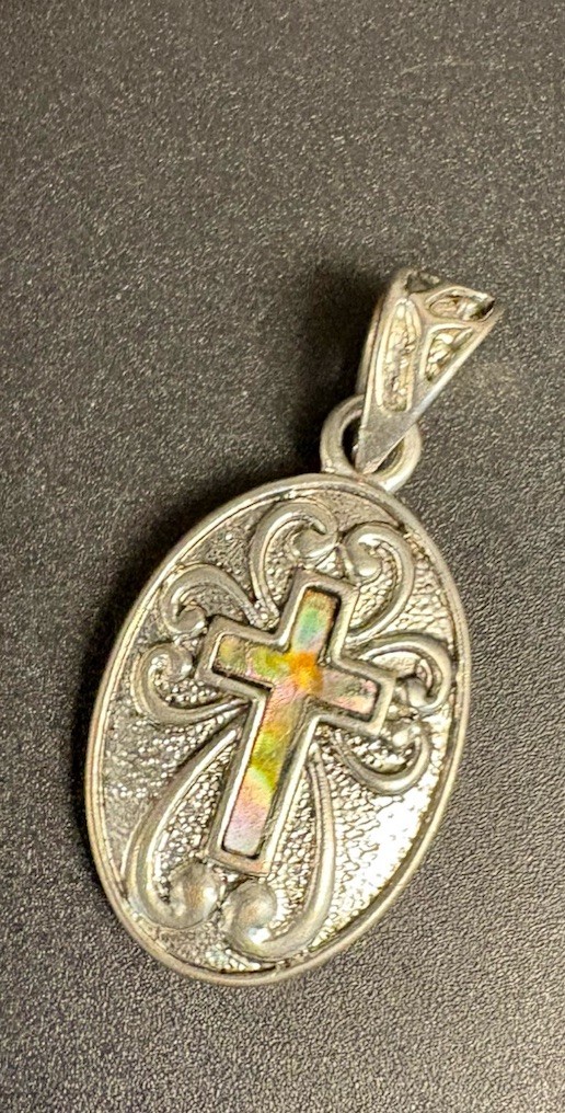 Lovely Silver Tone with Beads Religious Fashion Jewelry Lot of 8 pieces