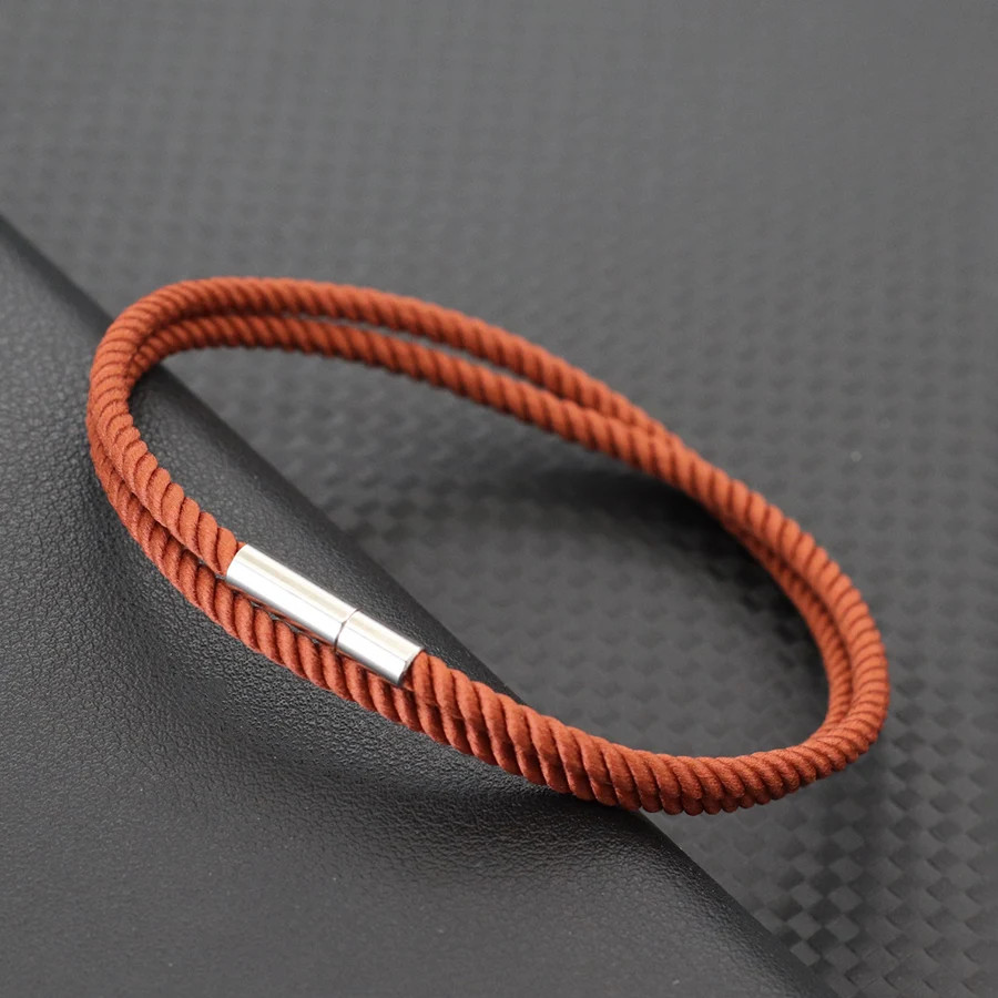 Braided Rope Bracelet Women Red Thread Adjustable Round Layered Outdoor Jewelry
