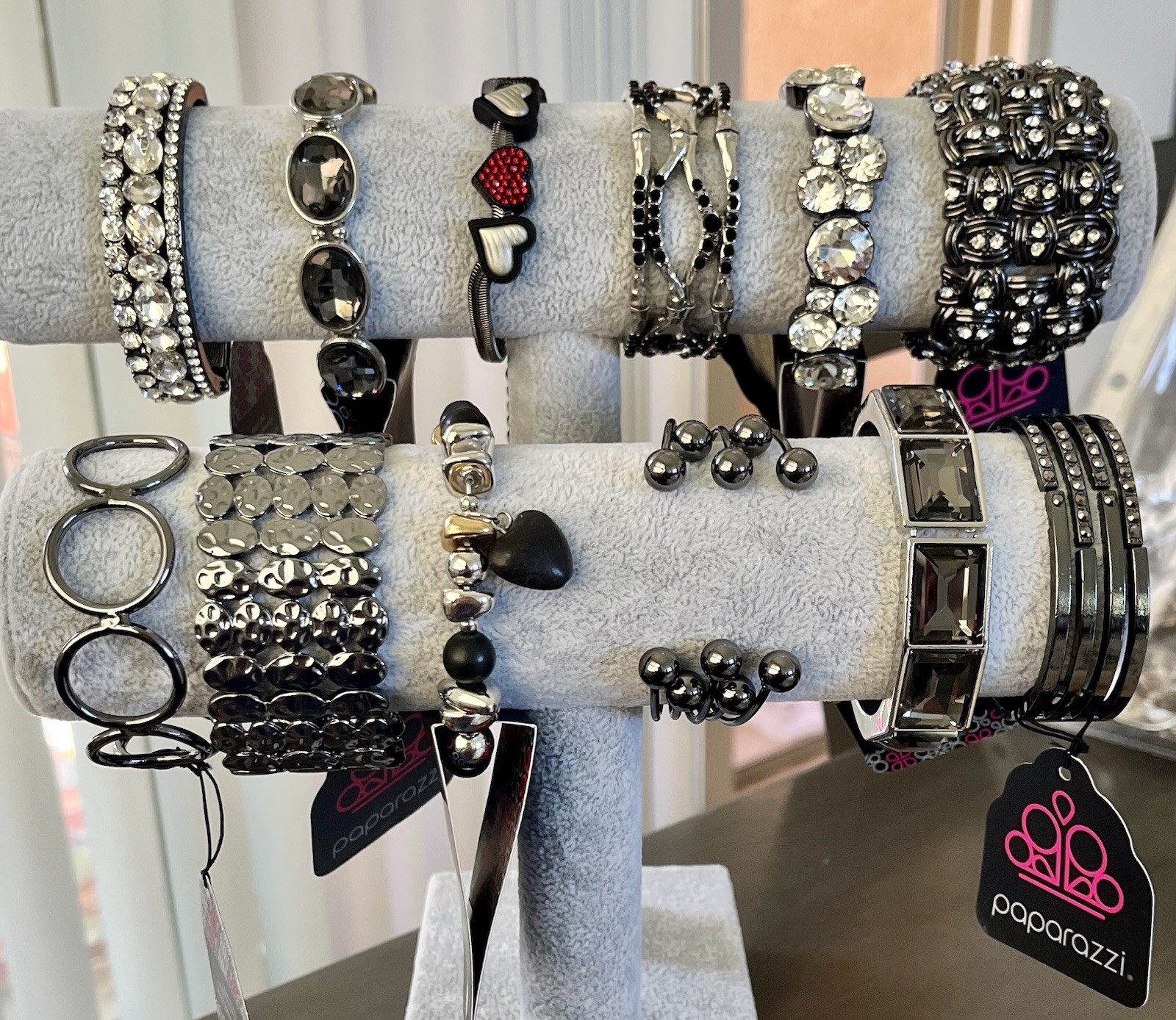 12 Black/GM Bracelets by Paparazzi. Classic Pieces for All Occasions! NWT