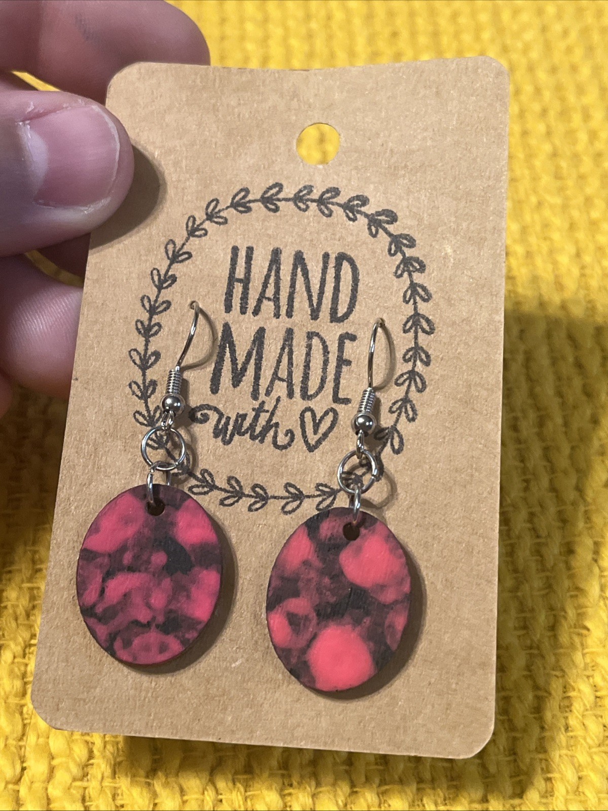Small Colorful Earrings NEW Pink