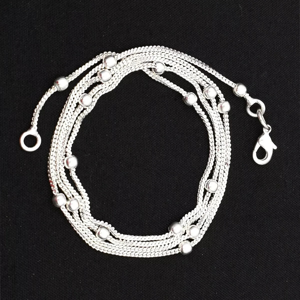 Silve Beaded choker Ethnic Handmade Necklace Chain Jewelry In All Size PN 02