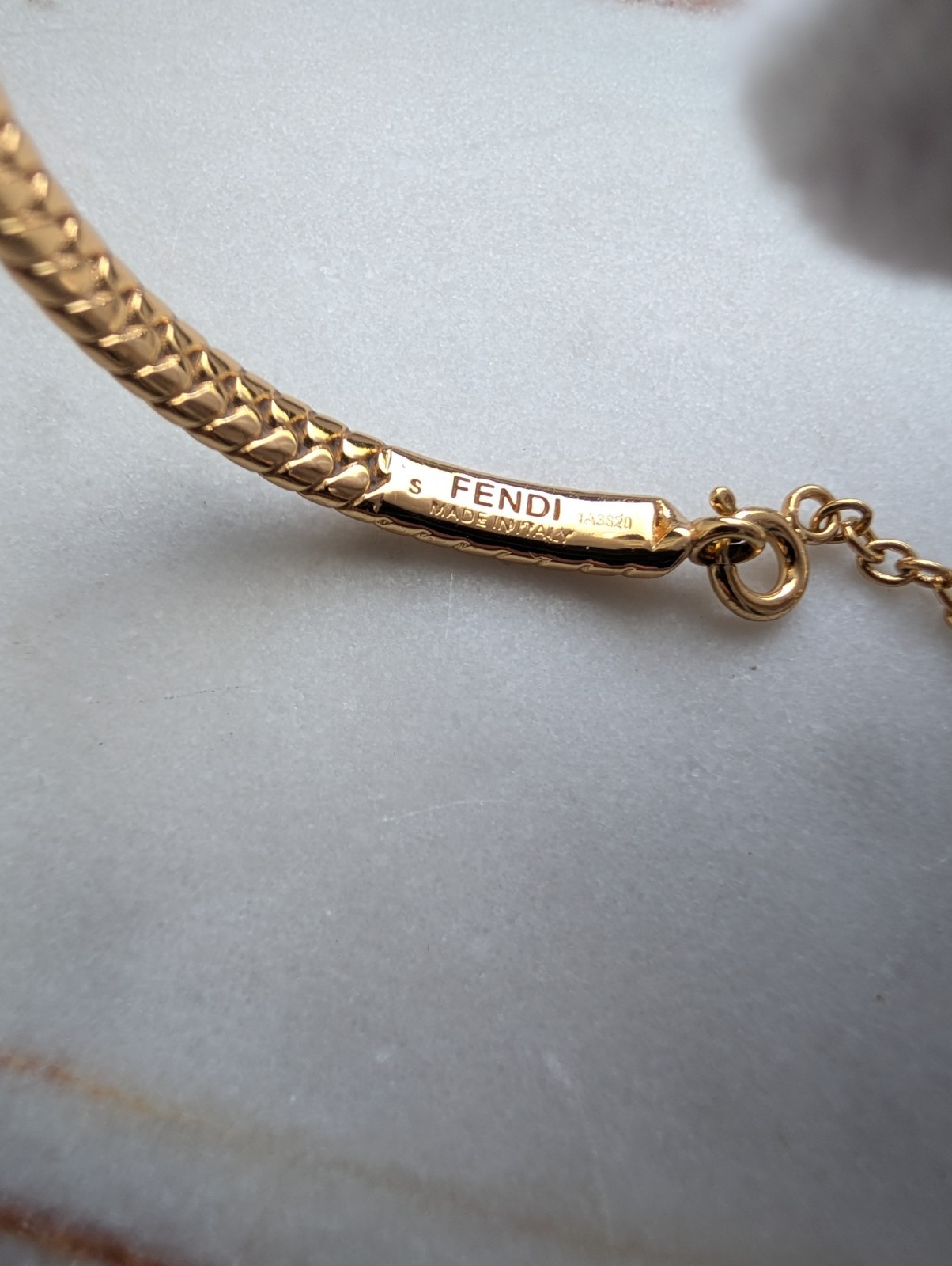 Vintage Fendi Gold-Plated “FF” Logo Bangle Bracelet – Repair & Restoration