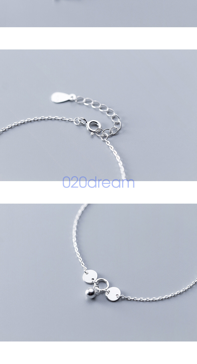 Real 925 Sterling Silver Necklace/Anklet/Bracelet Trace Chain 6.5-24″ Pendant