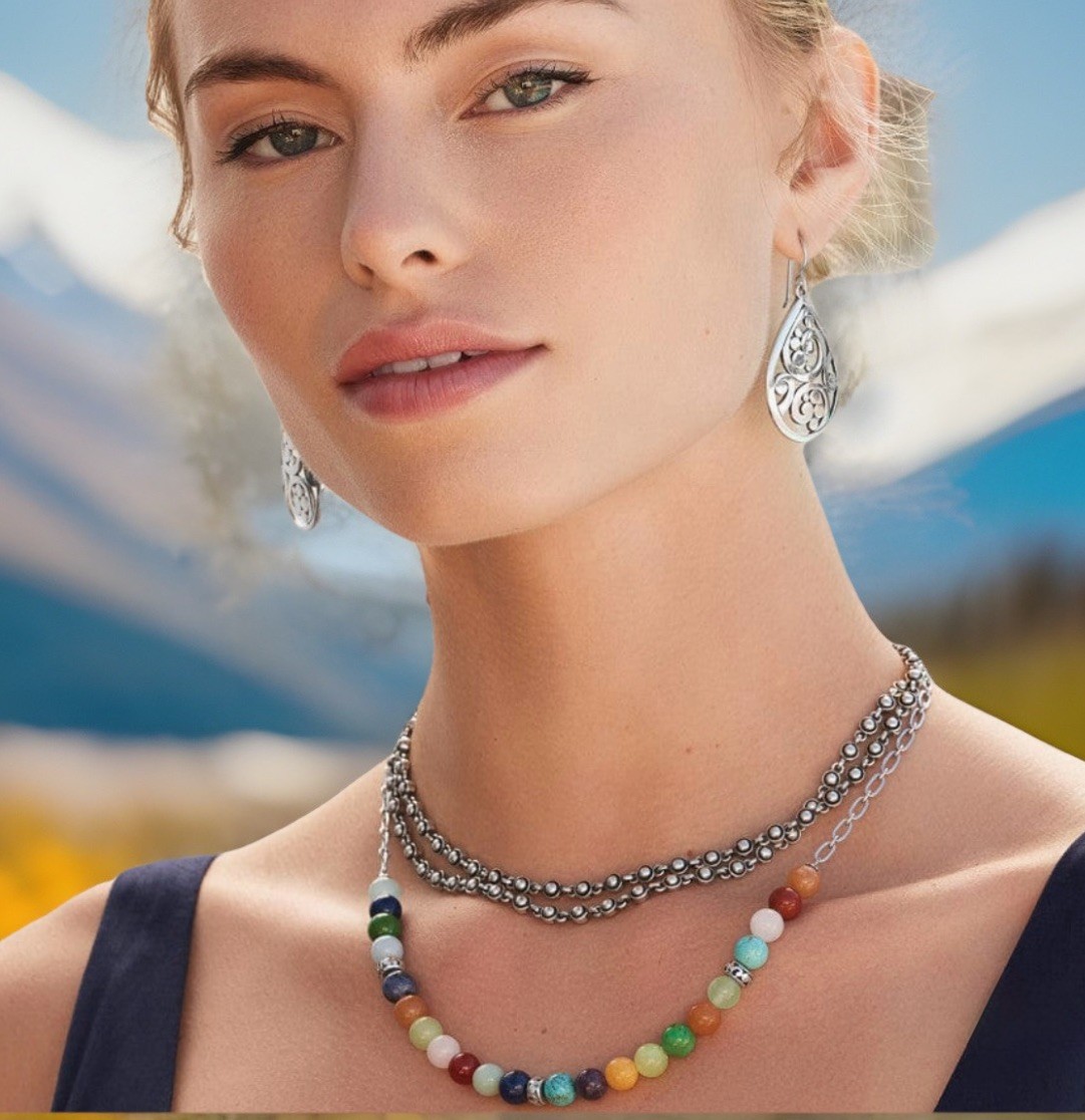 Brighton Necklace Contempo CONFETTI Beaded Boho Style JM7531 MSRP $118 NWT