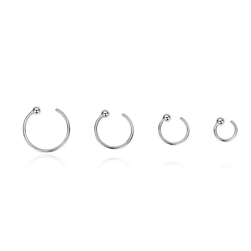 Small Round Huggie Hoop Earrings Gold Silver 316L Surgical Steel Womens Girls