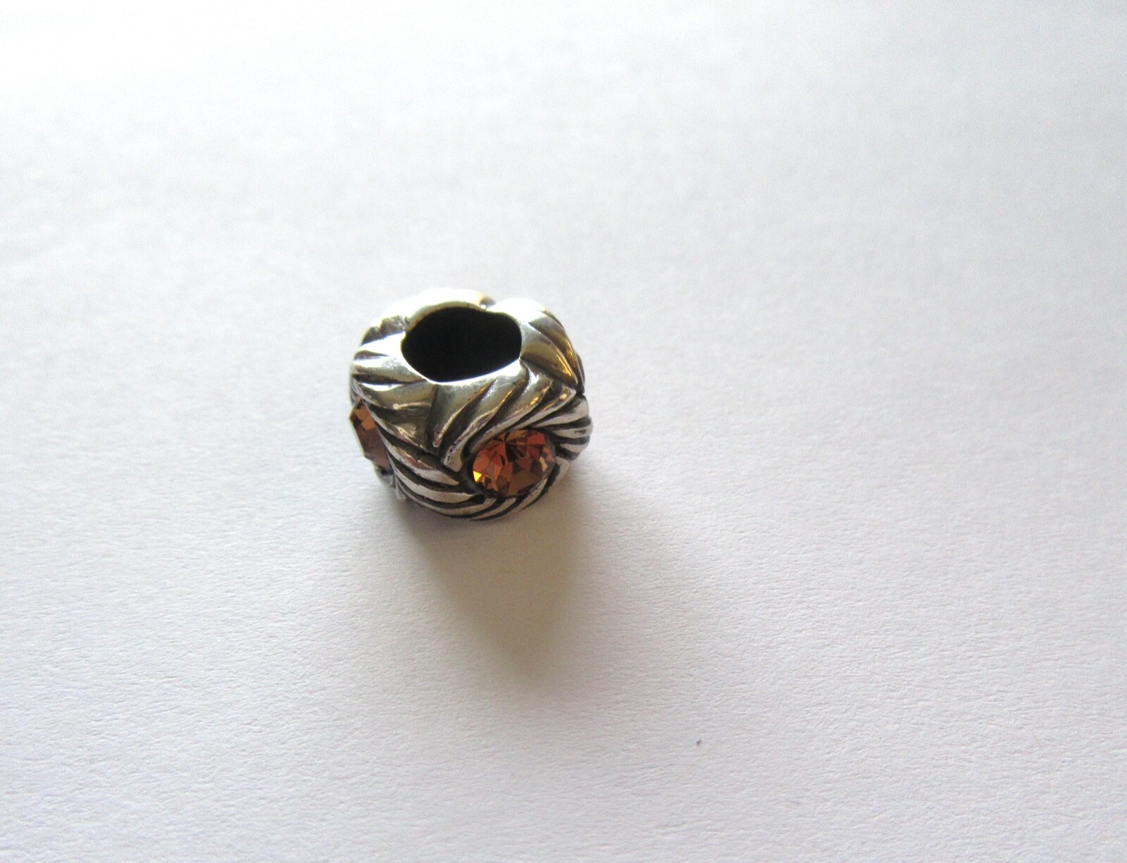 Brighton Razzle Dazzle Spacer Charm -silver color- gold color crystals
