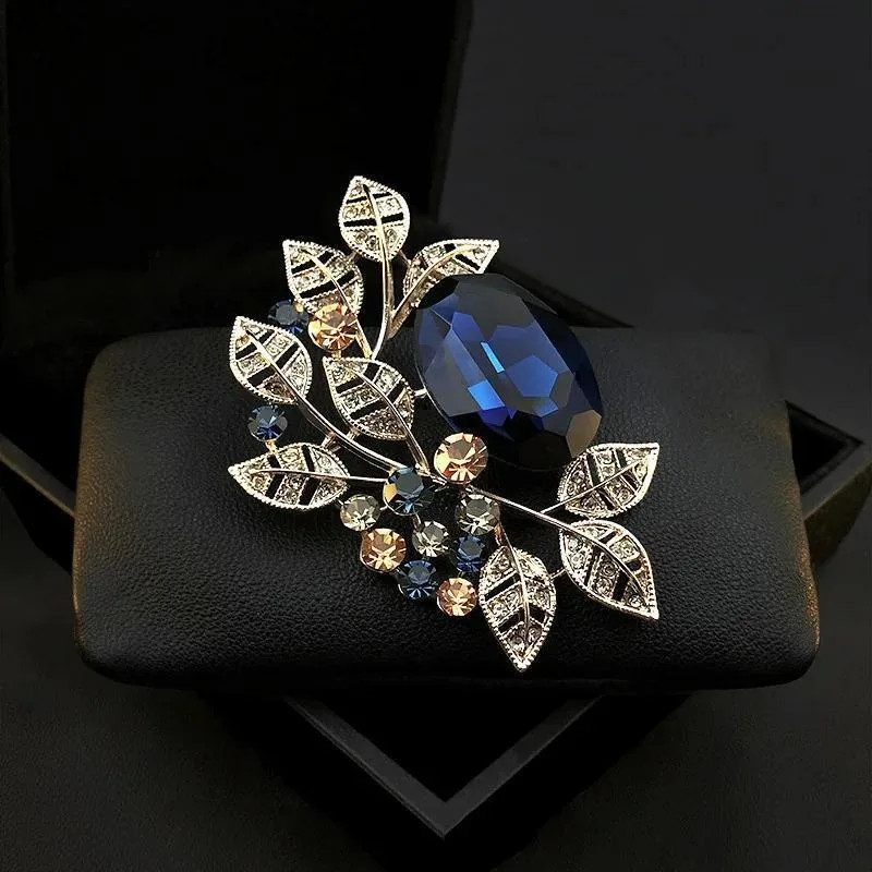 Luxury Rhinestone Badges Jewelry Gorgeous Exquisite Shiny Brooches Pins Gift