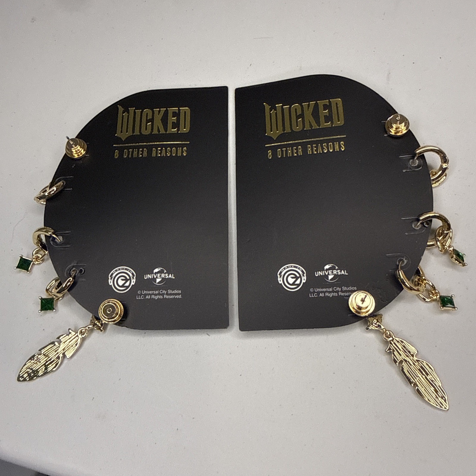 NEW Wicked X 8 Other Reasons Destined To Fly Earring Set 5 Pairs 18k Gold Plate