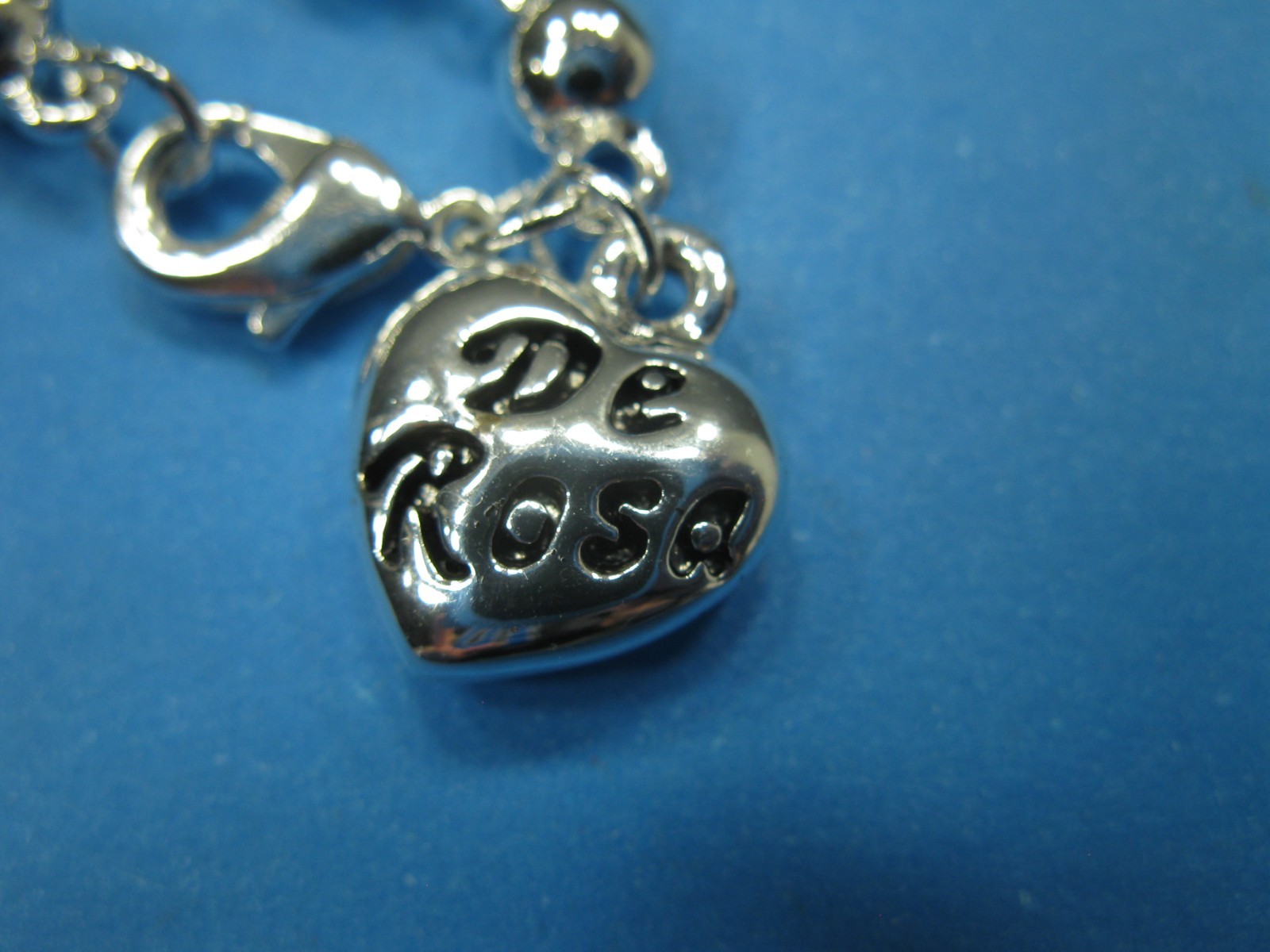 Artesania Rinconada DE ROSA Silverplate Charm Bracelet Very Good Condition
