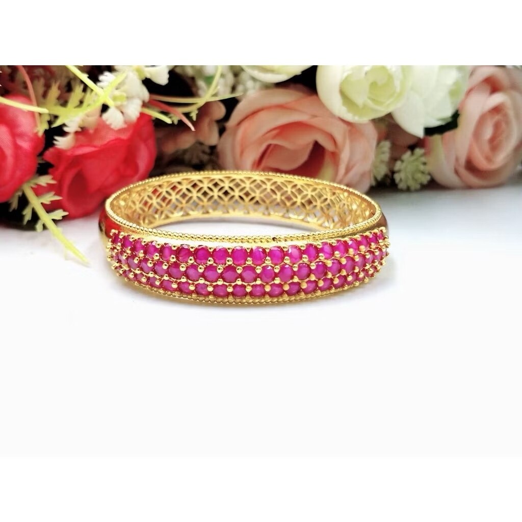 18K 22K 23K 24K THAI BAHT YELLOW GOLD WOMEN Bracelet 7 in jewelry gifts