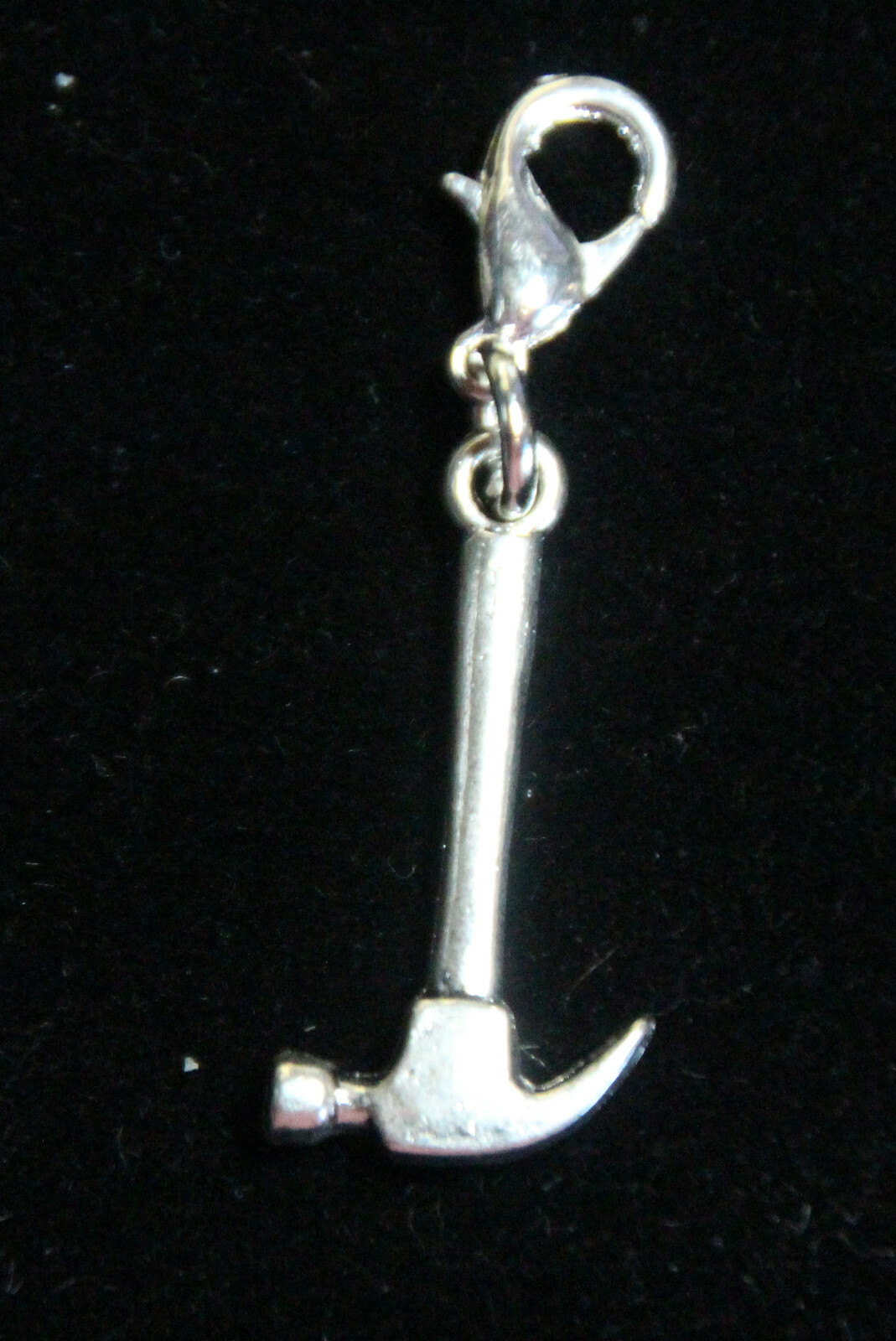 Hammer Charm Clip On Lobster Claw Clasp, Side Slider Charms Zipper Pull