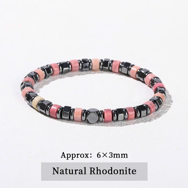 Men’s Tiger Eye Hematite Bracelet Healing Energy Jewelry Strength Grounding Gift