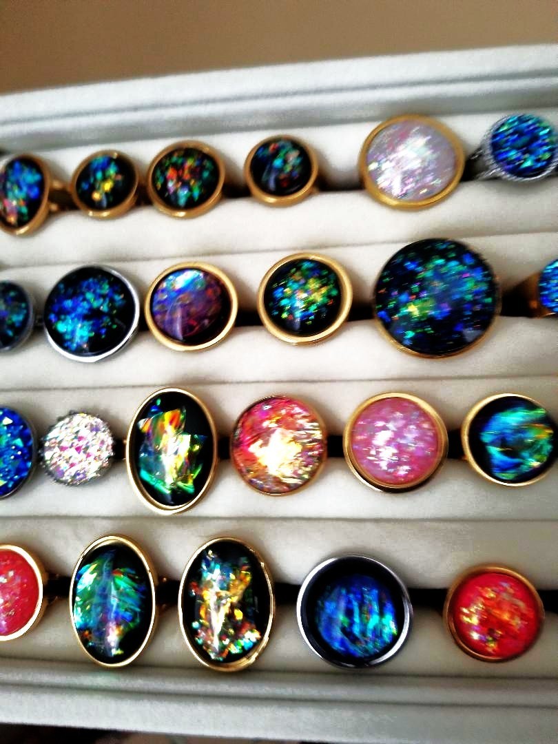 30 Ring Box – NEW Wholesale Rings in All Stainless-Steel with Adjustable Bands