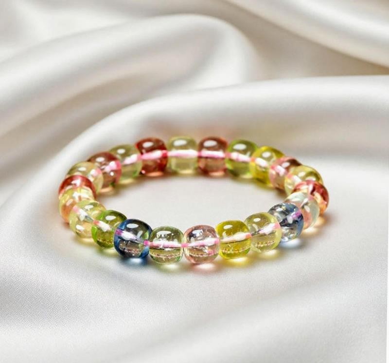 Grandma Lady Girl Women Multiple Crystal Beads Bracelet Jewelry Gift Box DD154