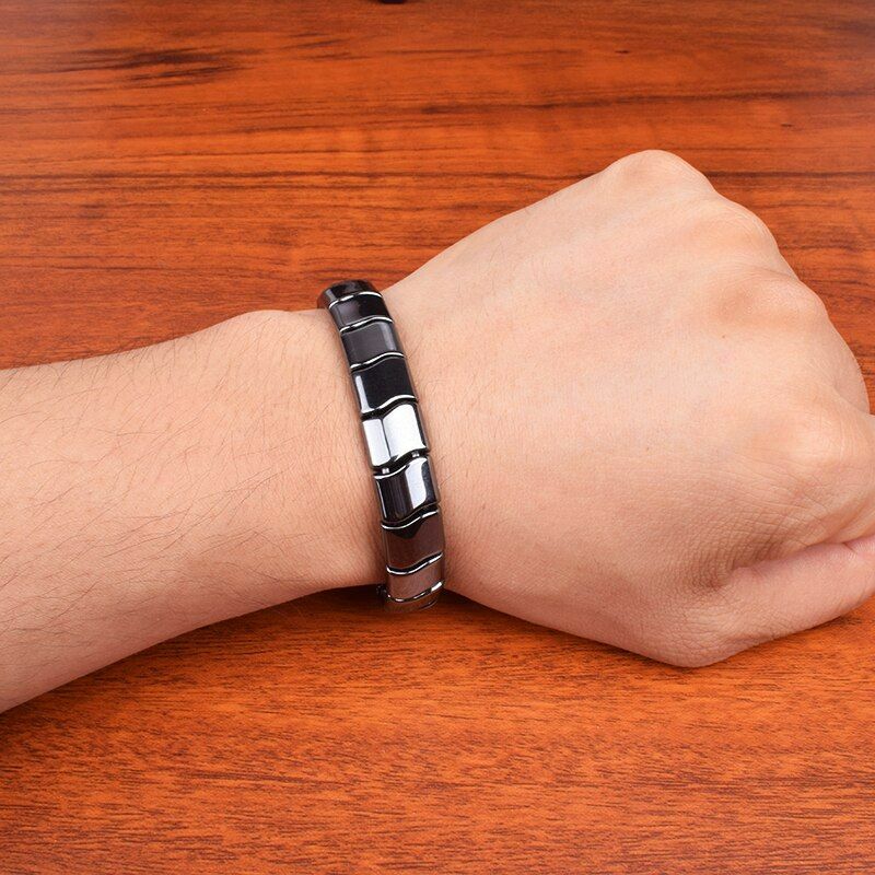 Hematite Energy Bracelet High Polish Magnetic Bracelets Fashion Jewelry For Men