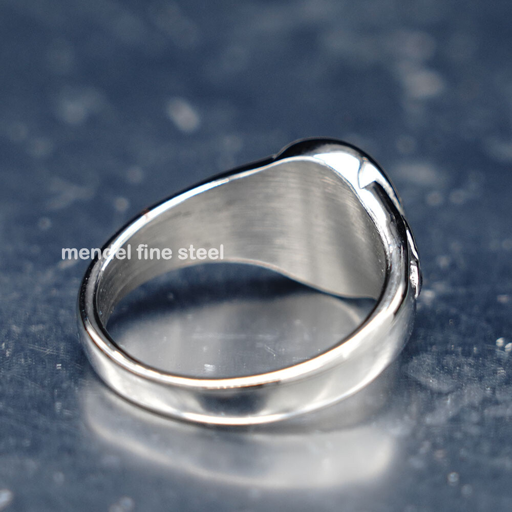 MENDEL Stainless Steel Womens Celtic Triquetra Trinity Knot Ring Band Size 6-13