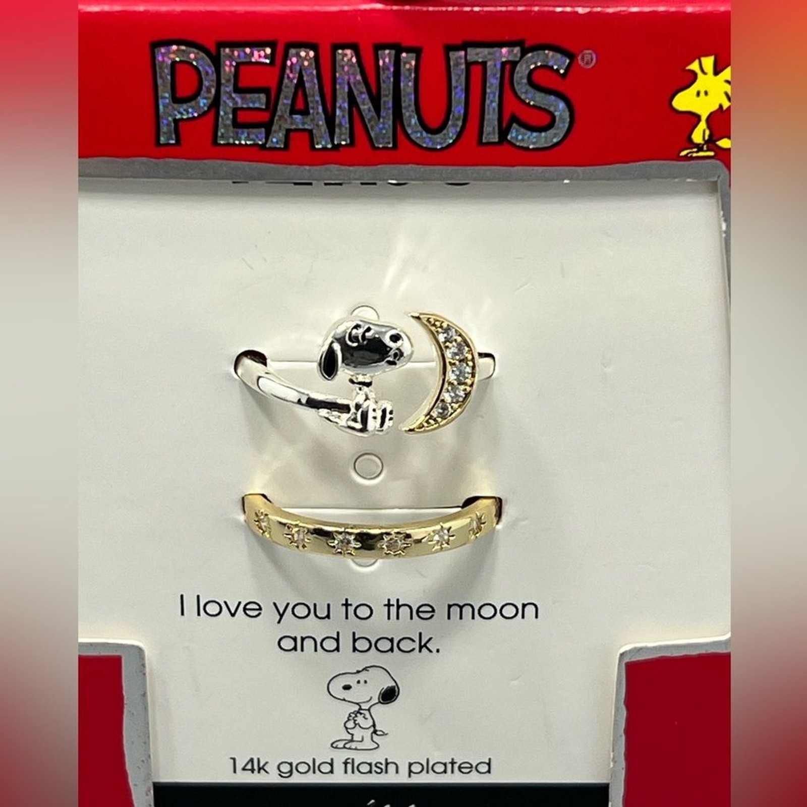 Unwritten Peanuts Snoopy Ring Set Size 9 – New
