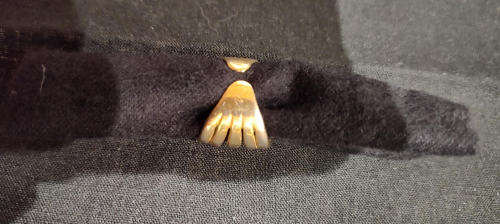 Robert Lee Morris For Donna Karan Vintage 24k Gold Plated 5 Band 3/4 Inch…