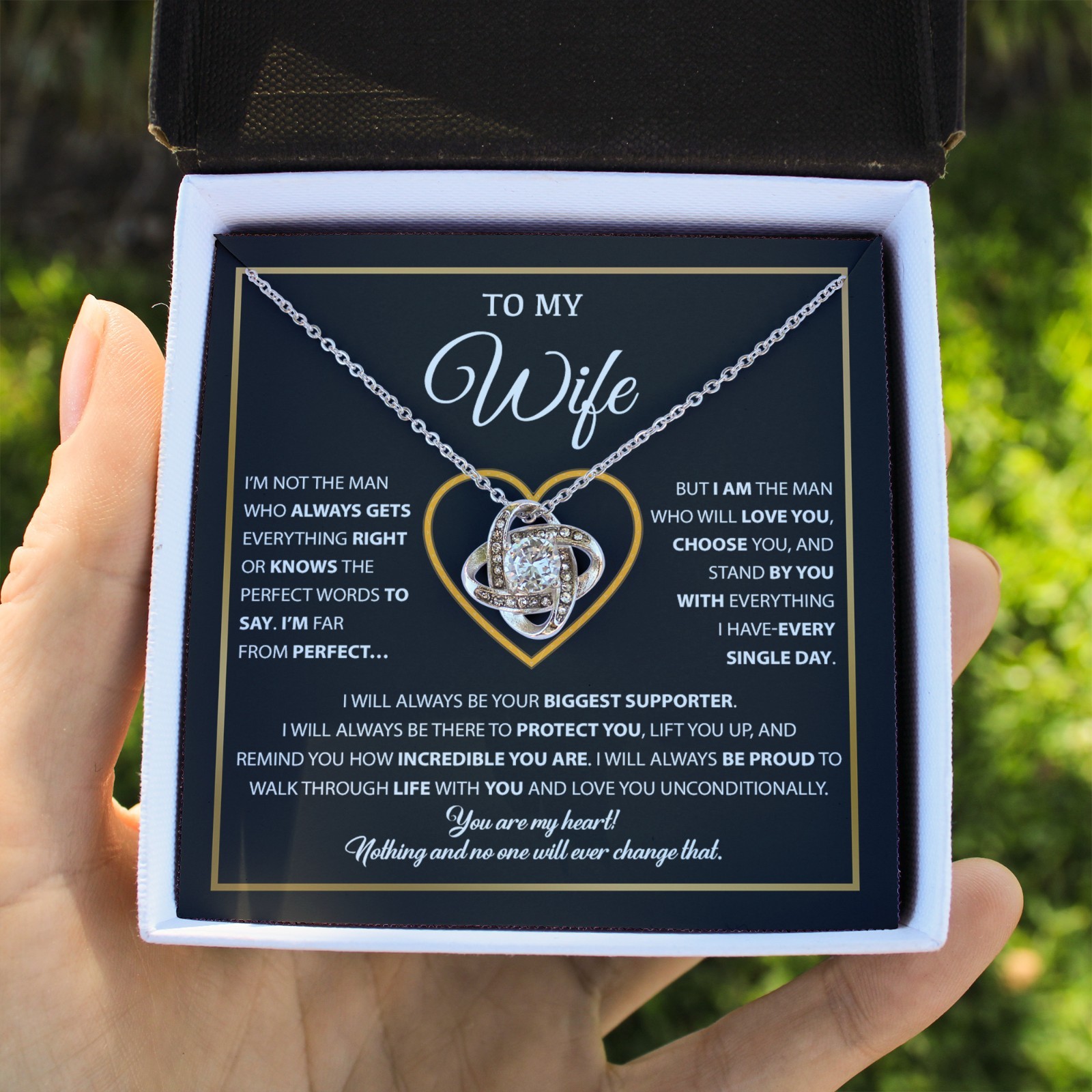 To My Wife Necklace, Gift For Wife, Anniversary Gift For Wife, Necklace For Wife