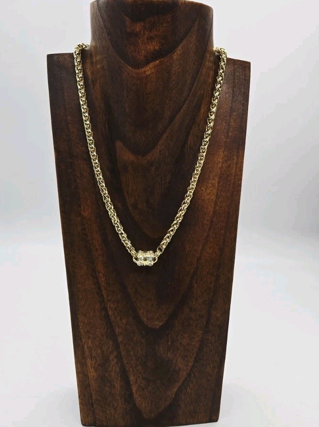 Kirks Folly Magic Weave Magnetic Interchangeable Necklace Gold tone 17 in