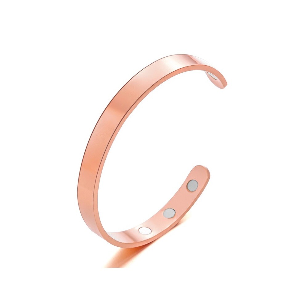 2× Pure Copper Magnetic Bracelet Arthritis Therapy Energy Bangle Pain Relief USA