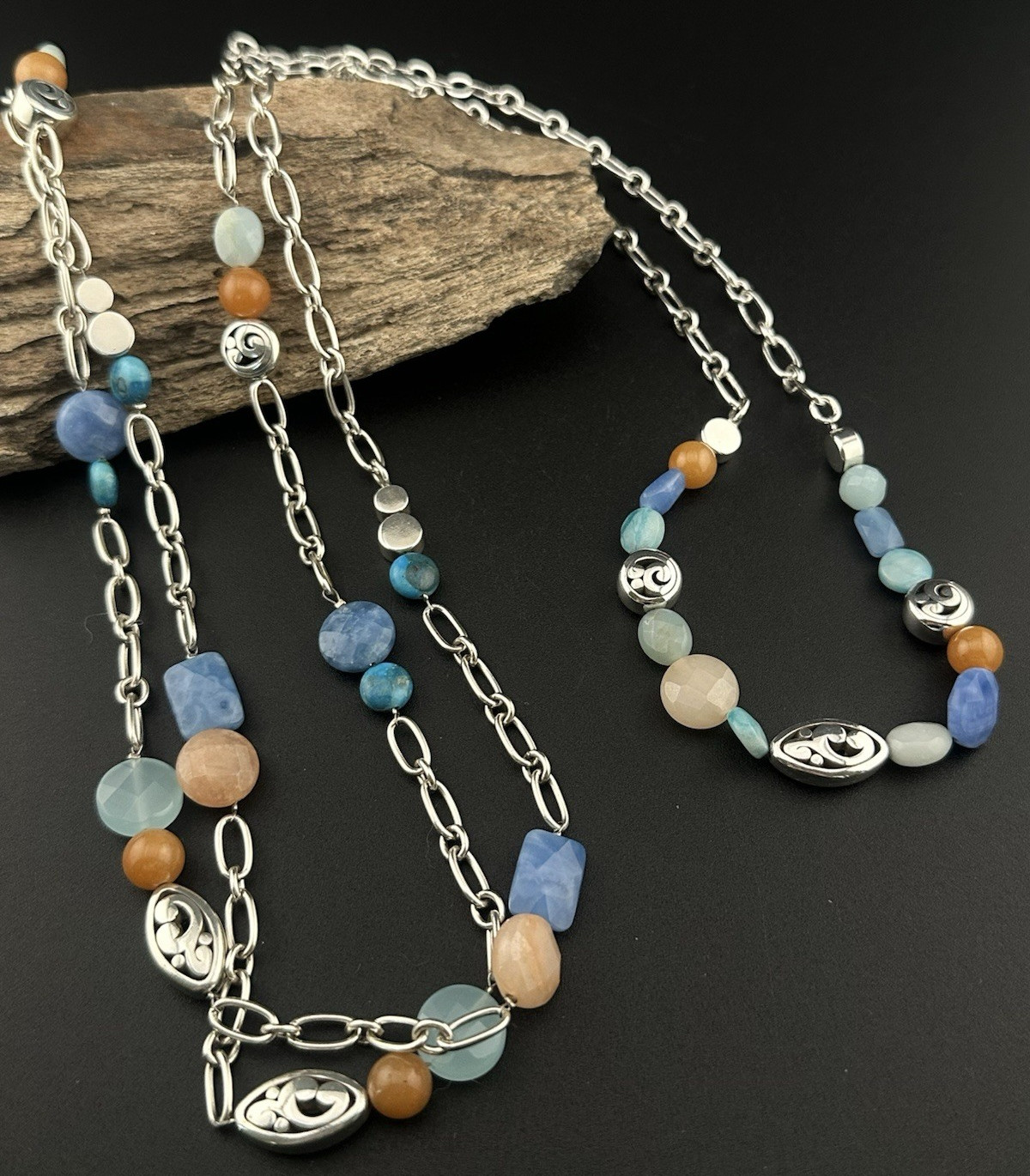 Brighton CONTEMPO CHROMA Long Strand and Short Strand Necklace Set