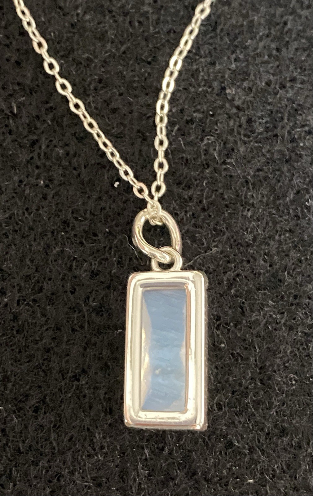 Rainbow Moonstone Sterling Silver Hope Necklace